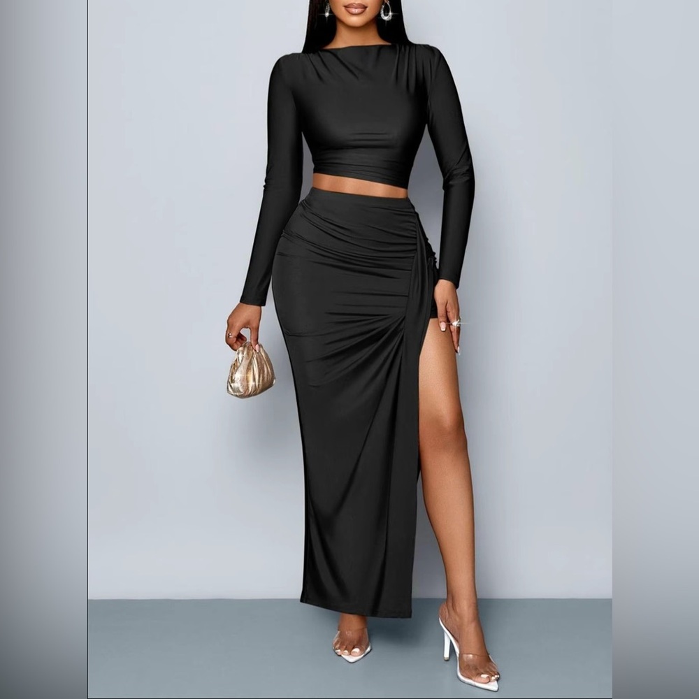 2PC Chic Skirt Set
